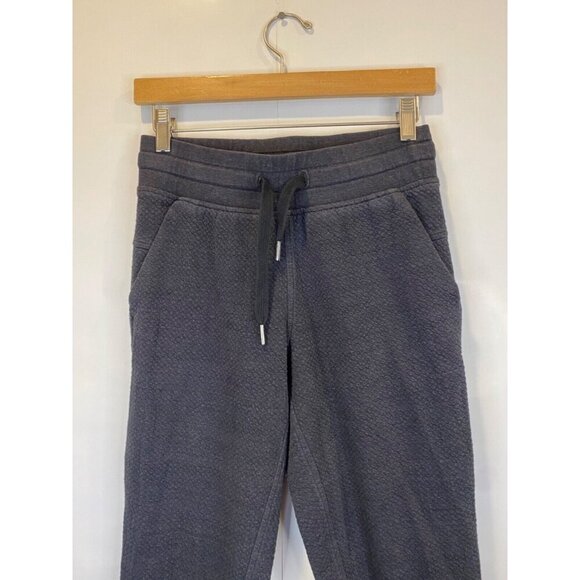 Lululemon 4 Warm Down Jogger II Sweatpants Heathered Core Black Textured - Picture 4 of 7